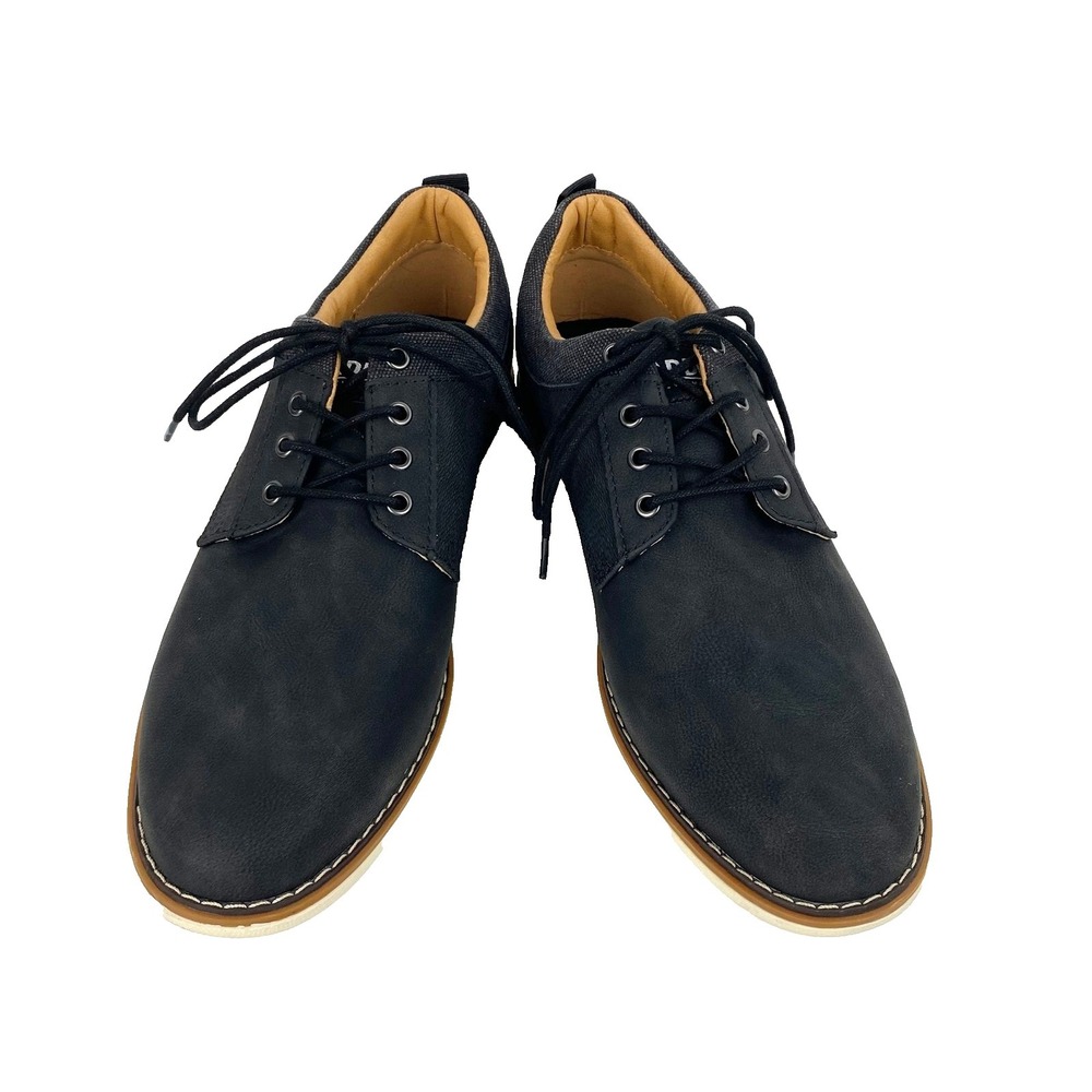 Steve Madden Oxford Shoes Men's 10 Black Loafers Ortholite Comfort 43 Faux Suede